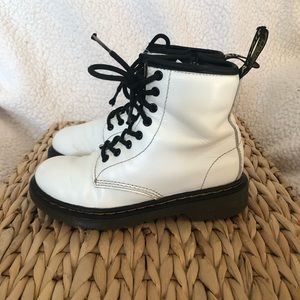 White leather dr. Martens